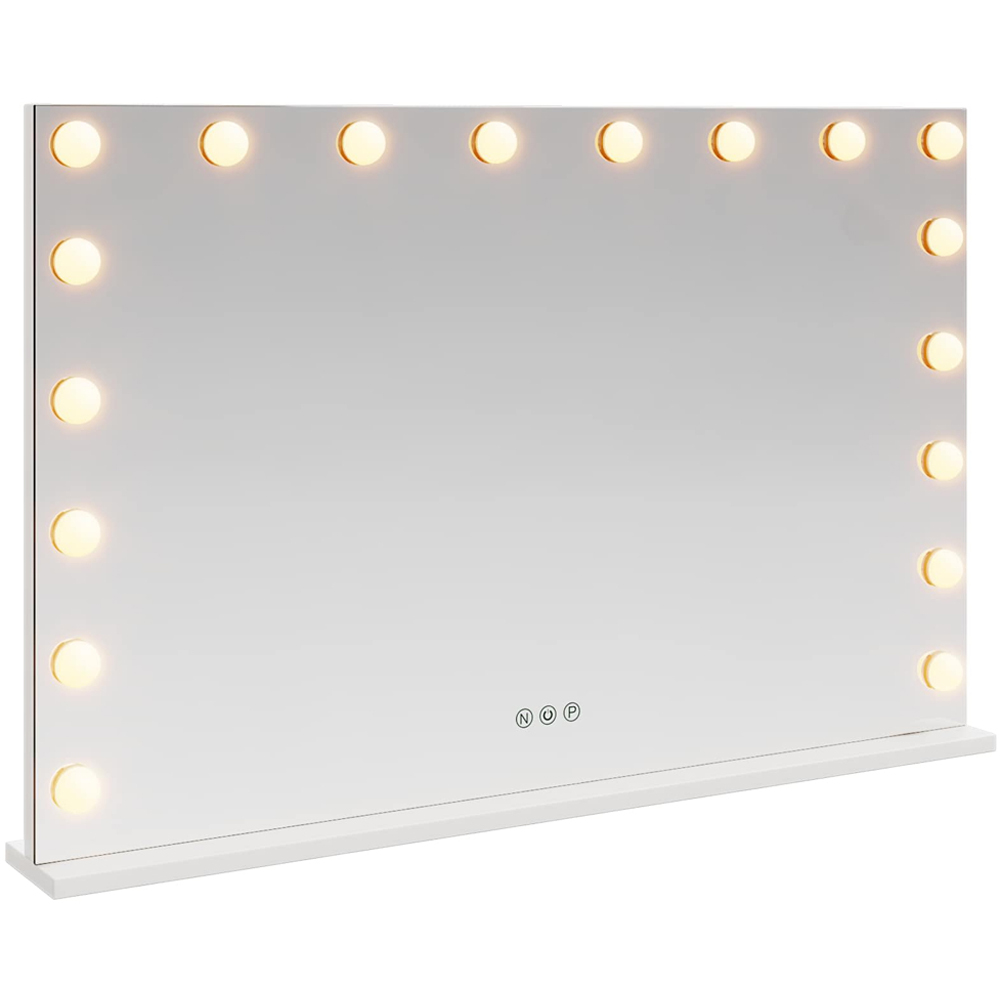 vidaXL LED White Vanity Mirror 80 x 10 x 52.5cm