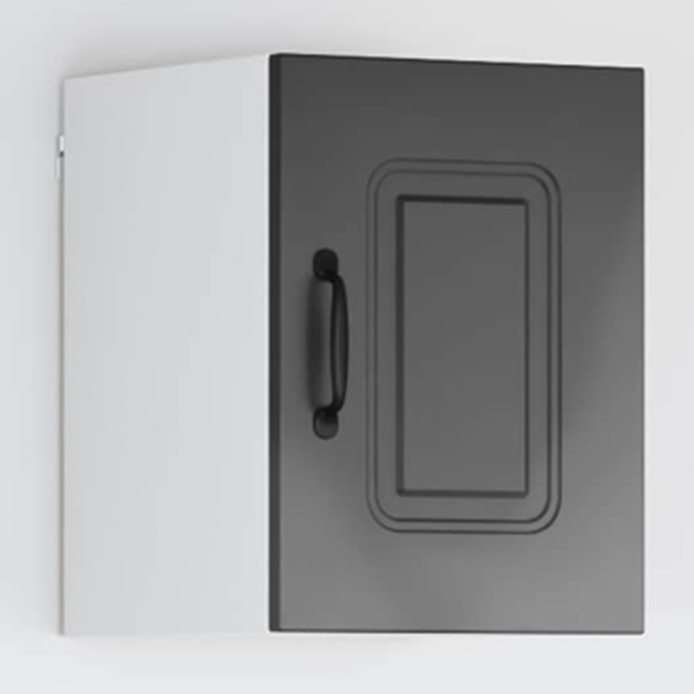 vidaXL Kalmar Single Door Black Wall Mounted Kitchen Cabinet
