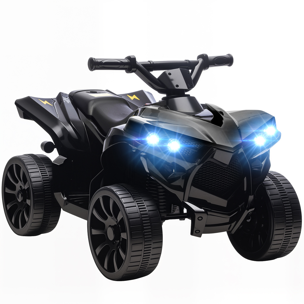 Tommy Toys AIYAPLAY Kids Black Ride On ATV Quad Bike 6V