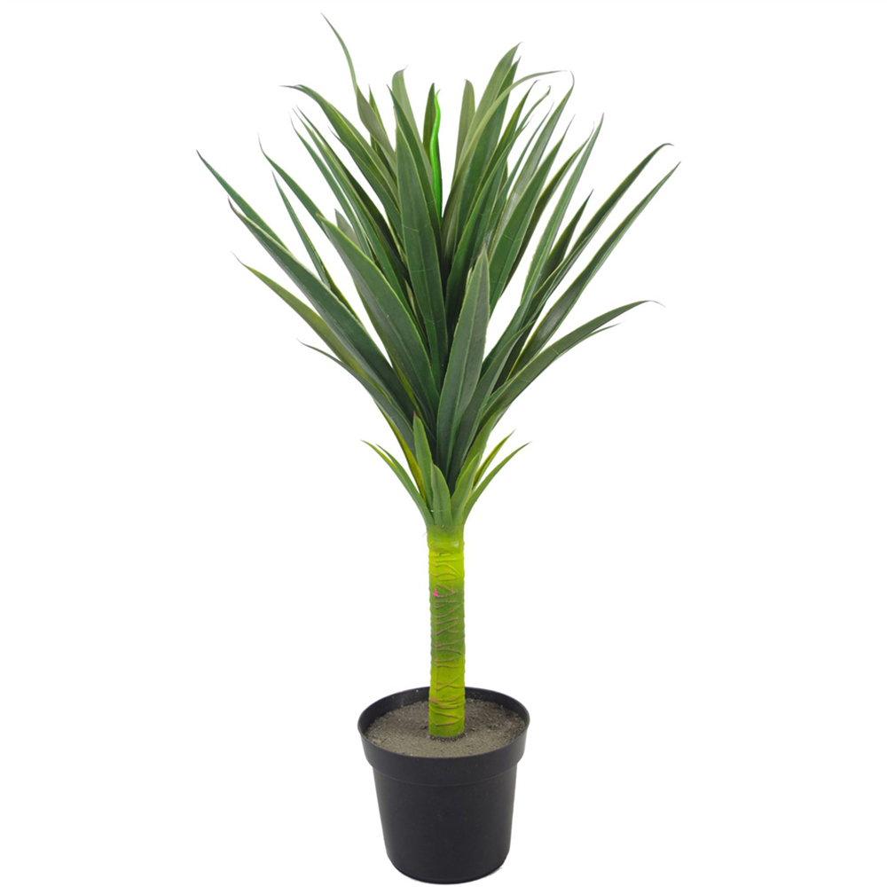 Leaf Artificial Green Yucca Spiky Plant Pot 90cm