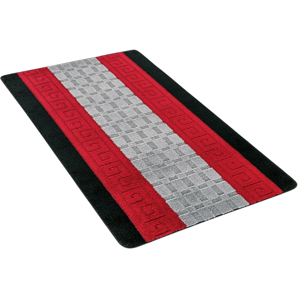 Smart Living Black and Red Gel Back Non-Slip Door Mat 40 x 60cm