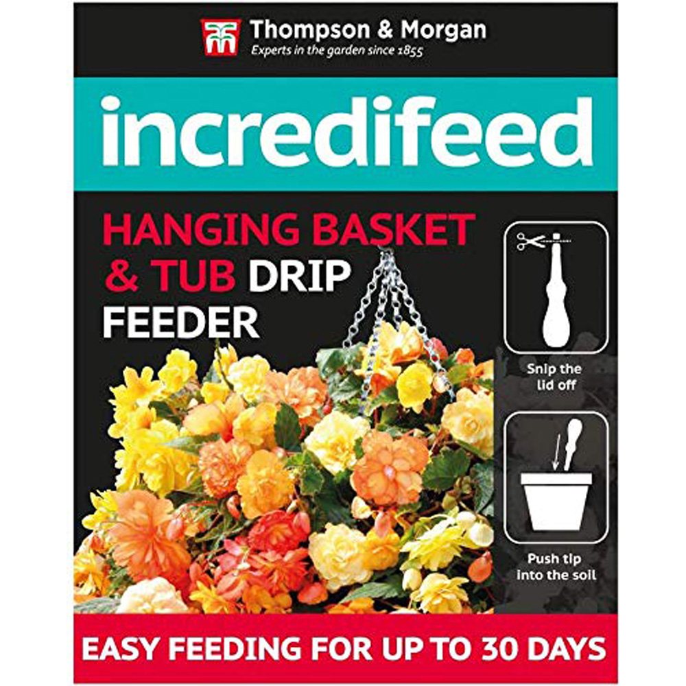 Thompson & Morgan Incredifeed Hanging Basket and Tub Drip Feeder 10 Pack