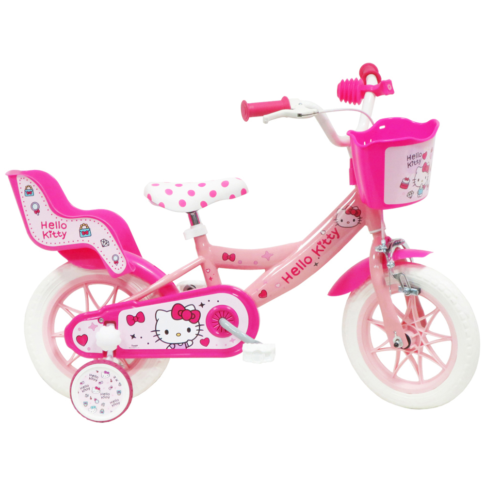 Denver Sanrio Hello Kitty 12 inch Kids Bicycle with Stabilisers