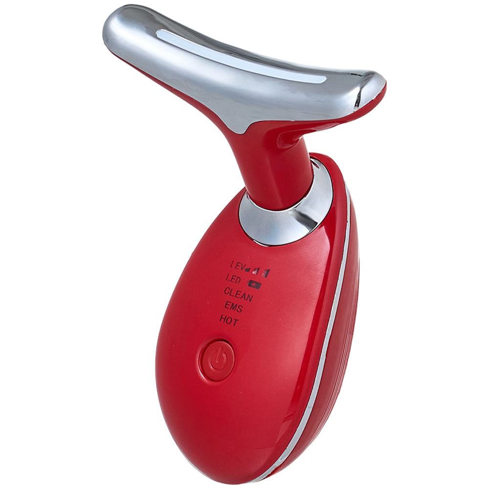 Living and Home 3-in-1 Red Face and Neck Sculpting Tool with Tri-Light Therapy 2.5W