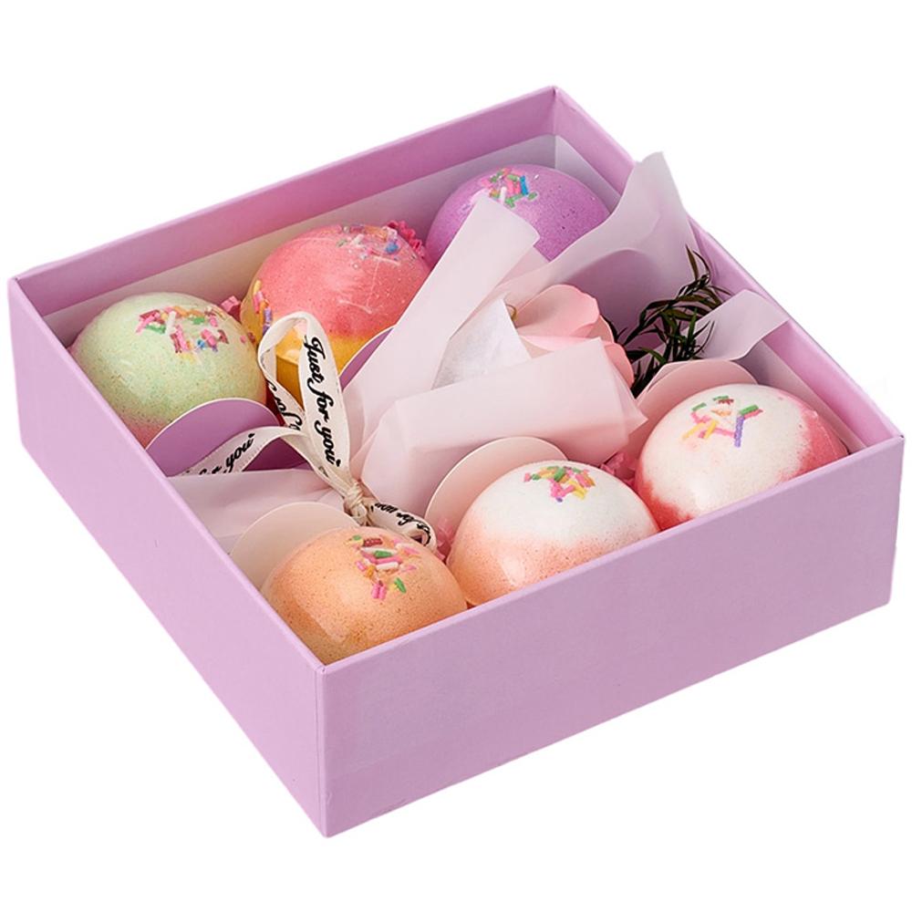 Living and Home 6 Piece Multicolour Bath Bomb Spa Gift Set