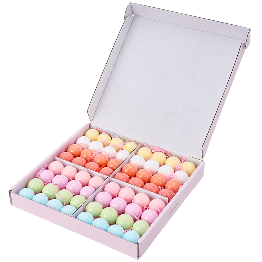 Living and Home 64 Piece Multicolour Bath Bomb Set with 8 Different Scents