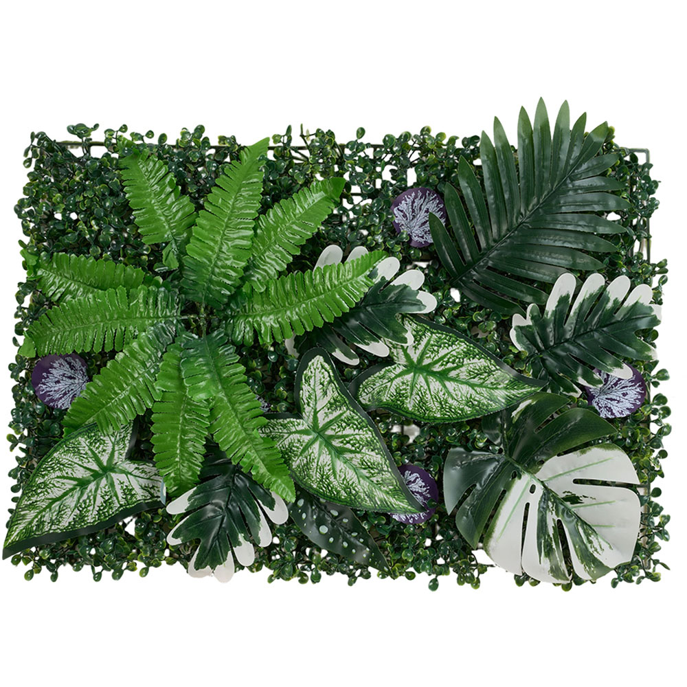 Living and Home Green Artificial Plant Wall Panel 40 x 60cm