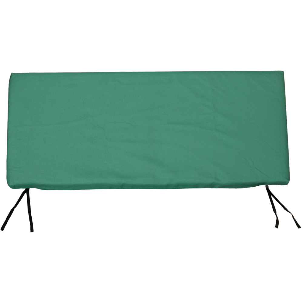 Samuel Alexander 2 Seater Green Wooden Garden Chair Cushion Base 99 x 41cm