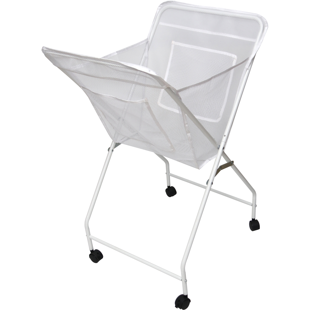 Avilo - Laundry Trolley - Folding - Steel - Mesh Basket