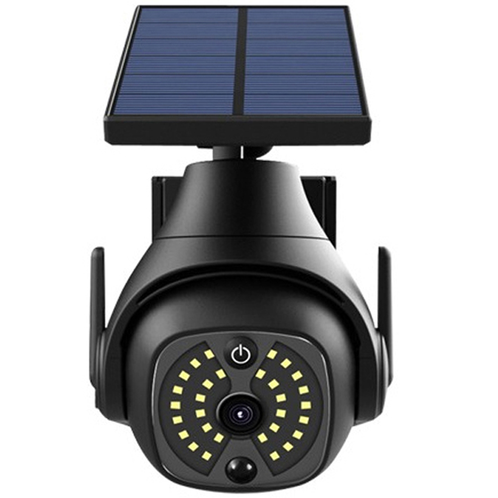 Avilo - LED Security Spotlight - Solar Powered - PIR Sensor - Black