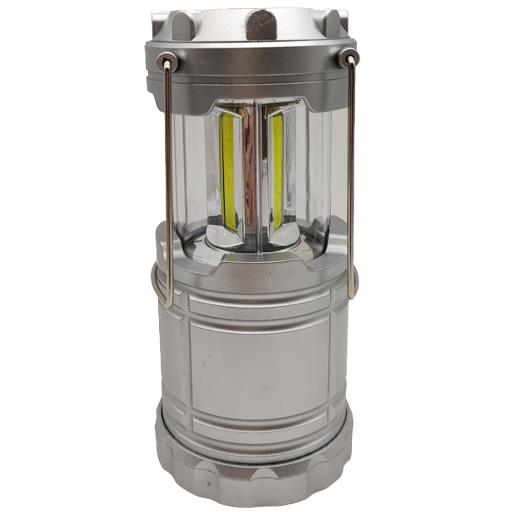 Pop-Up Led Camping Light 2 Pack - Size: 11 X 7 X 7Cm - Wilko Silver Avilo