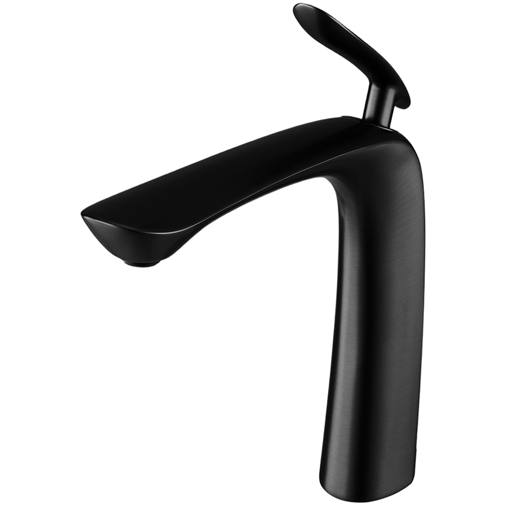Living and Home Black Metal Basin Mixer Tap