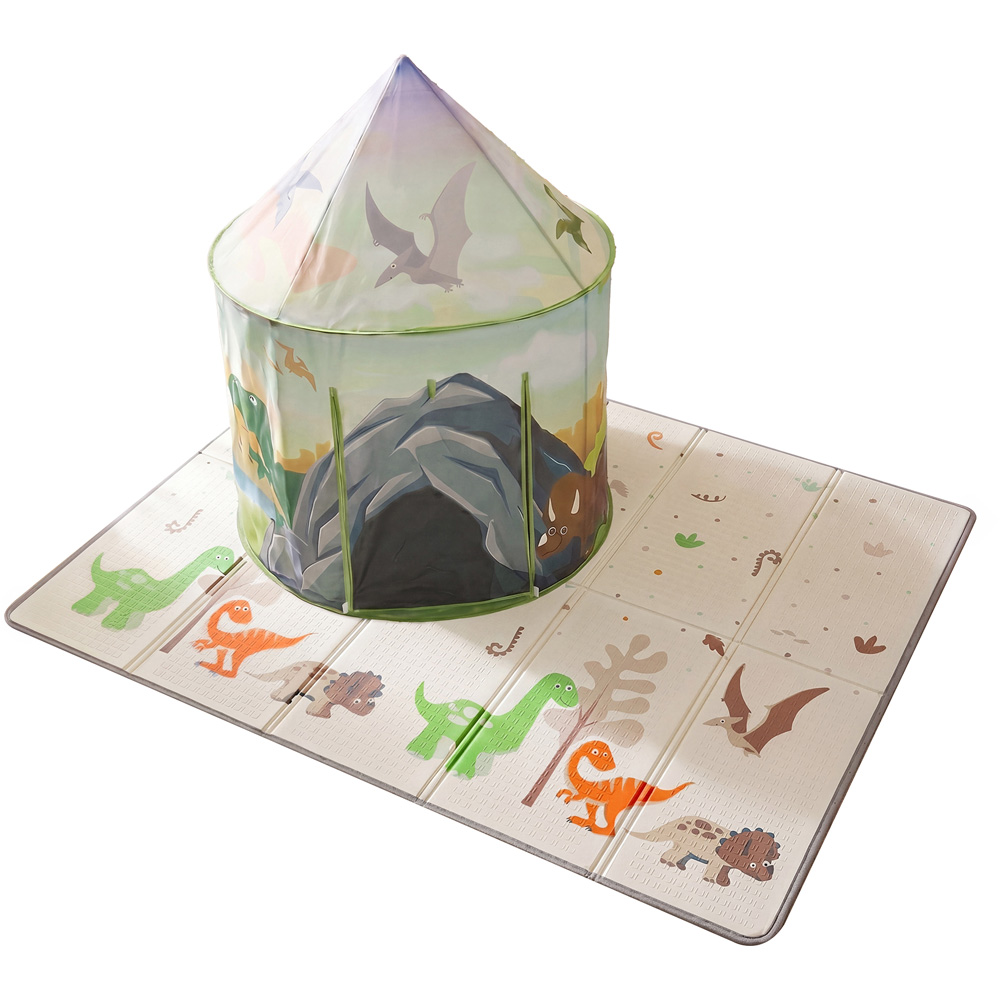 Liberty House Toys - Dinosaur Play Tent and Play Mat Set