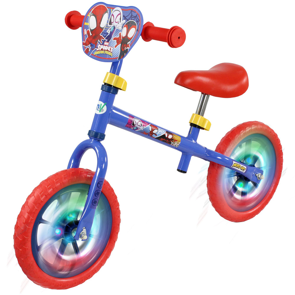 Spidey and His Amazing Friends 12 inch Balance Bike with Light-Up Wheels