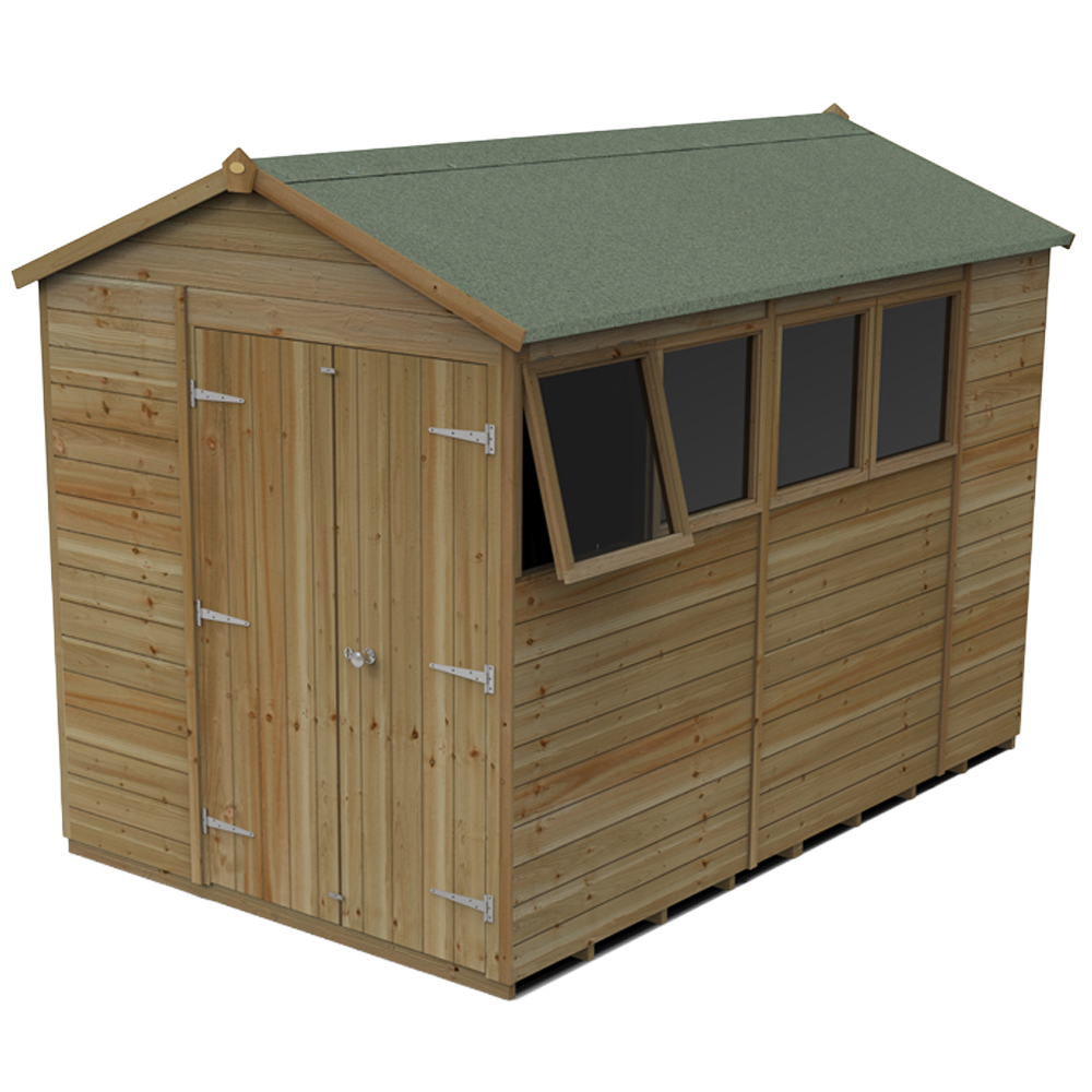 Forest Garden Timberdale 6 x 10ft Single Opening Apex Shed
