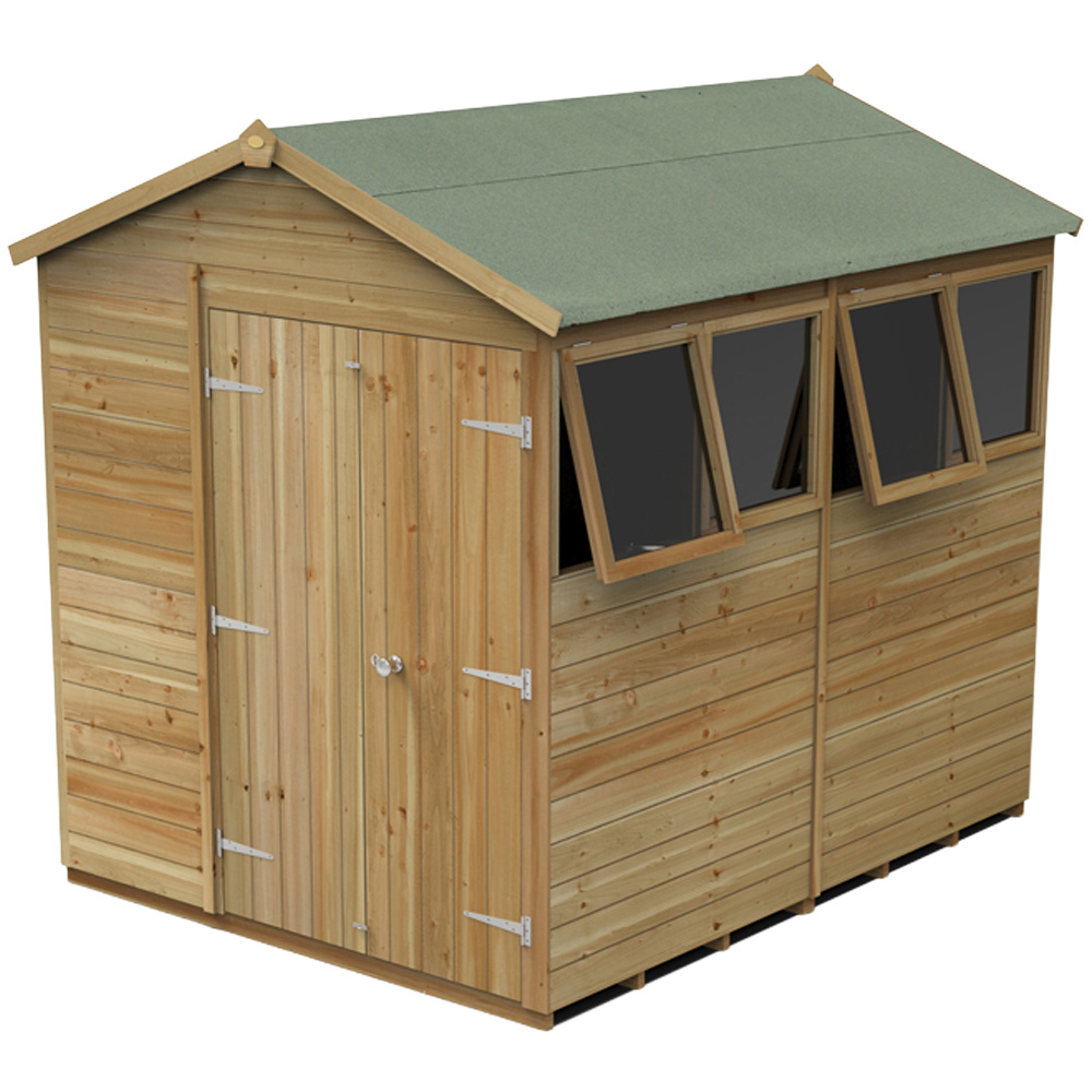 Forest Garden Timberdale 6 x 8ft 2 Opening Apex Shed