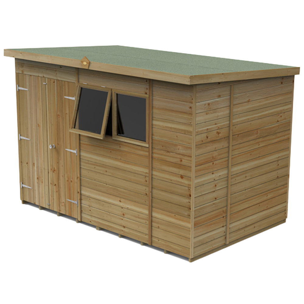 Forest Garden Timberdale 10 x 6ft Single Opening Pent Shed