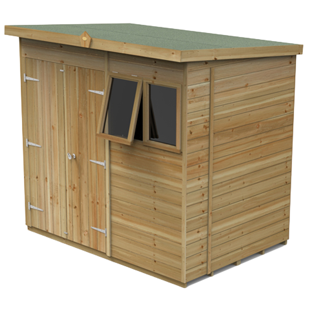 Forest Garden Timberdale 7 x 5ft Single Opening Pent Shed