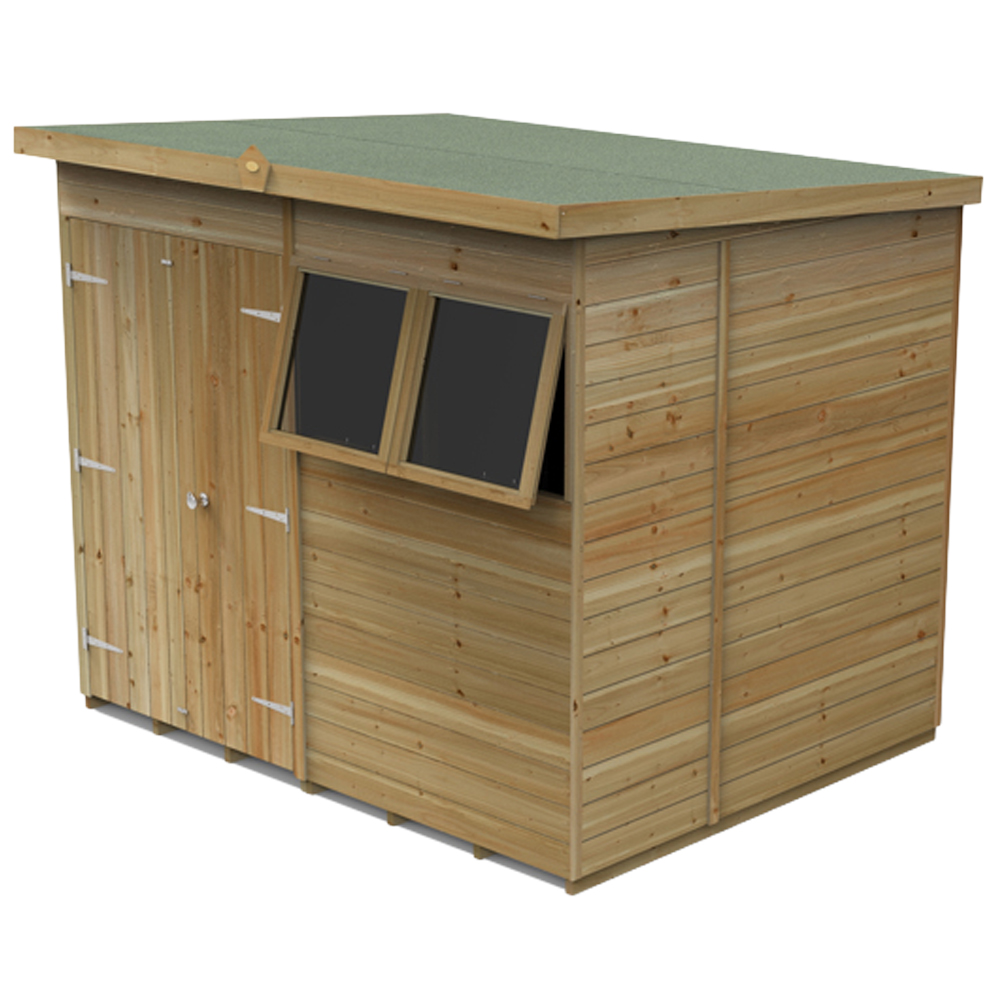 Forest Garden Timberdale 8 x 6ft 2 Opening Pent Shed