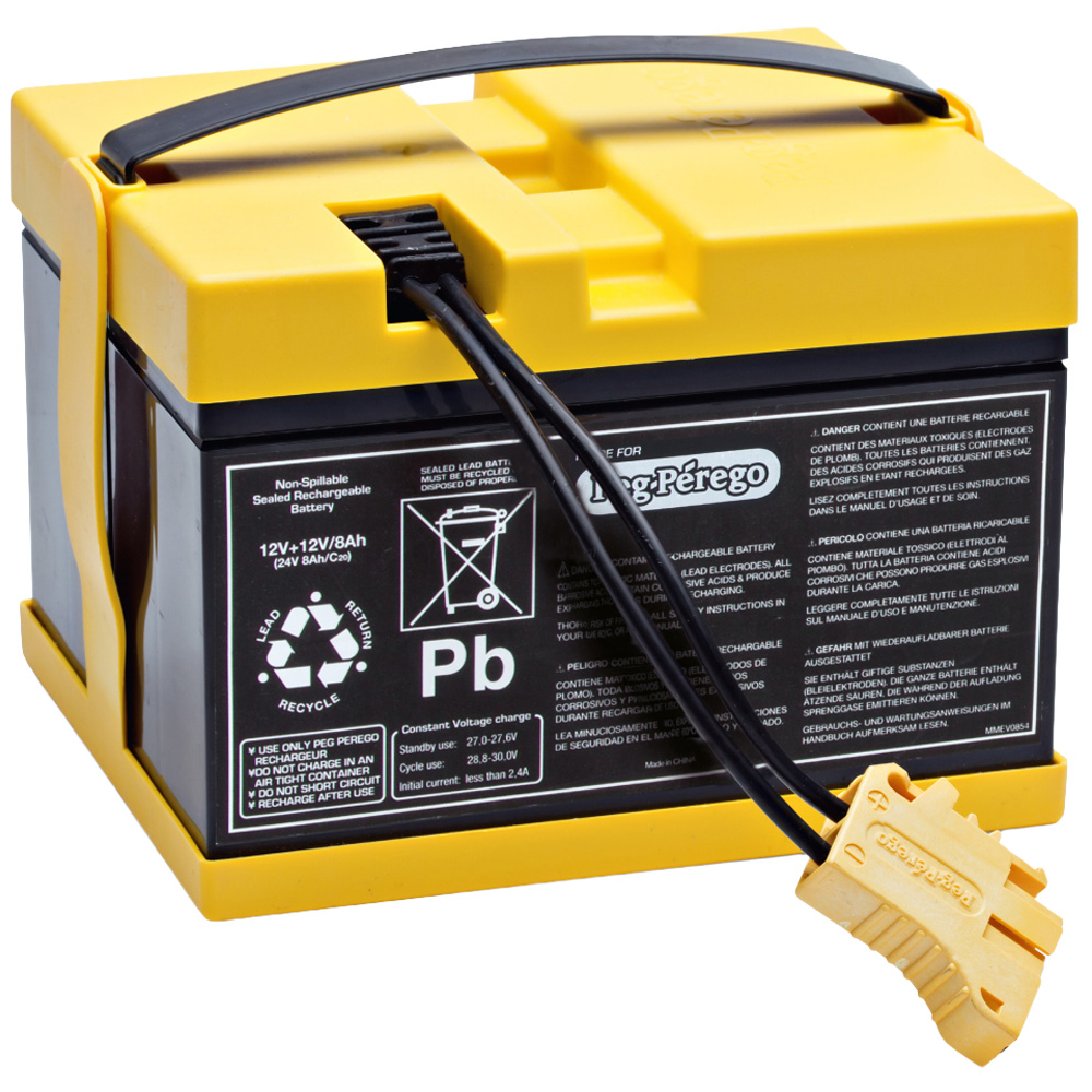 PEG 24V 8Ah Lead Acid Rechargeable Ride-On Car Battery