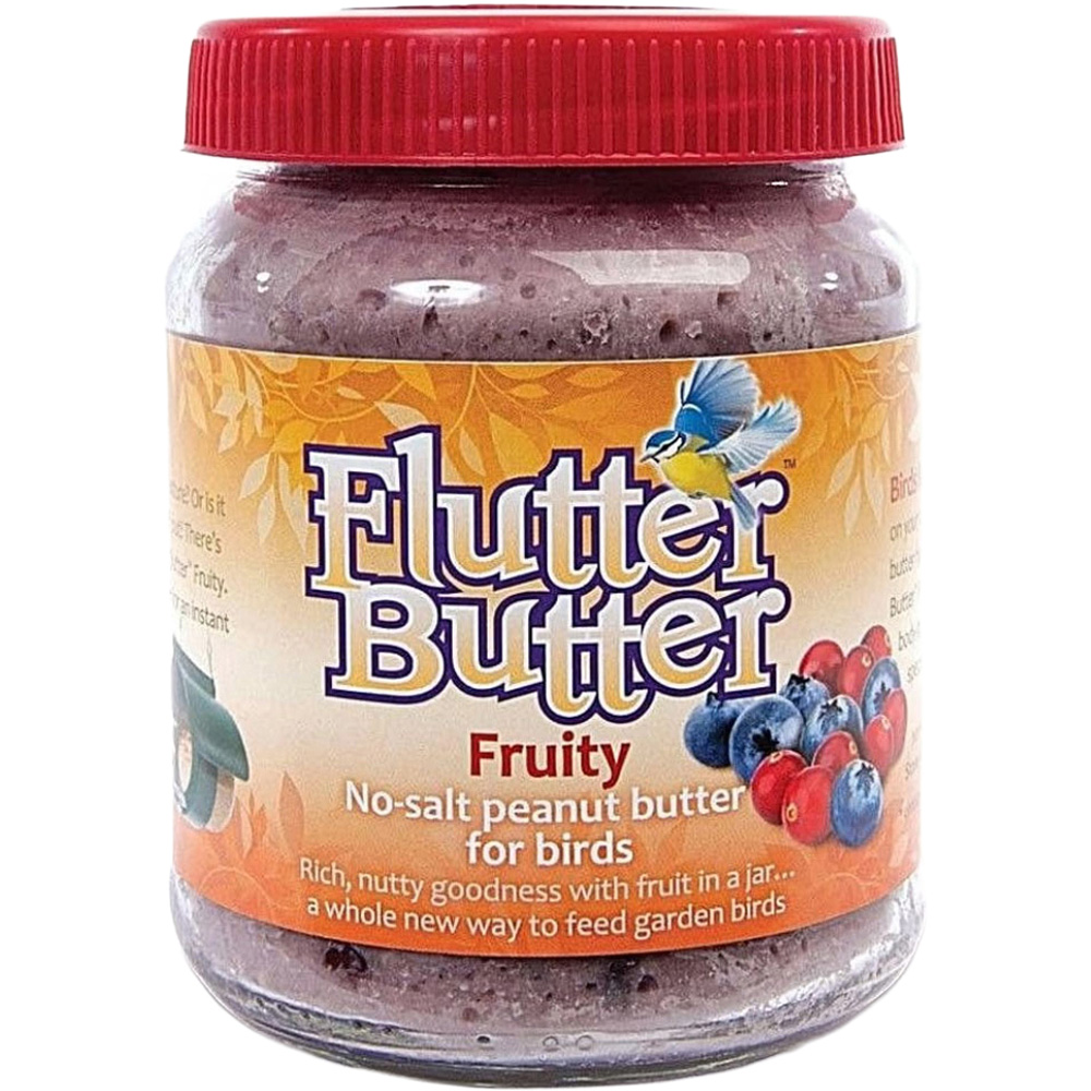 Happy Beaks Flutter Butter Fruity No Salt Bird Peanut Butter Jar 330G