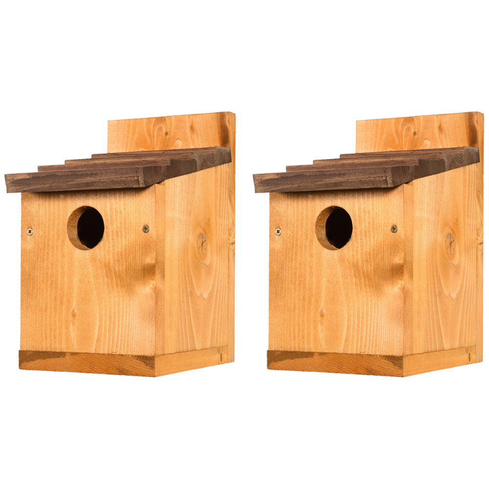 Happy Beaks Classic Nest Box with Shingles 2 Pack