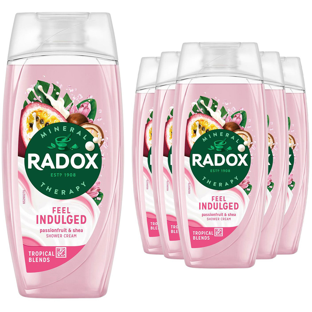 Radox Mineral Therapy Feel Indulged Passionfruit and Shea Moisturising Shower Cream 225ml 6 Pack