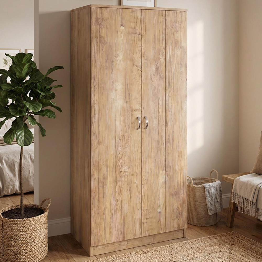 Promo 2 Door Oak Wardrobe Fwstyle