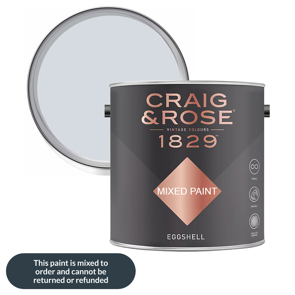 Craig & Rose 1829 Vintage Walls Wood and Metal Anstruther Blue Eggshell Paint 2.5L