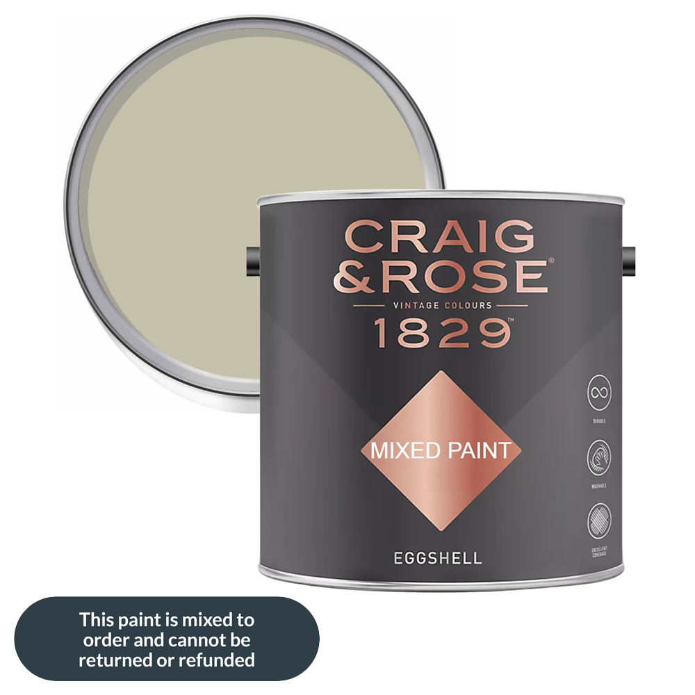 Craig & Rose 1829 Vintage Walls Wood and Metal Coachella Eggshell Paint 2.5L