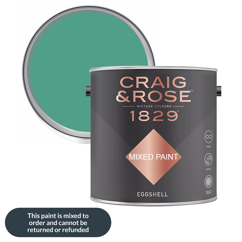 Craig & Rose 1829 Vintage Walls Wood and Metal Fleurie Eggshell Paint 2.5L