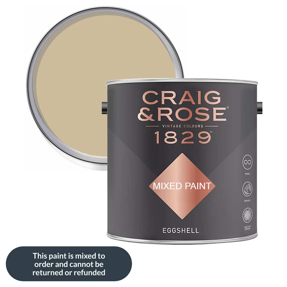 Craig & Rose 1829 Vintage Walls Wood and Metal Pale Oak Eggshell Paint 2.5L