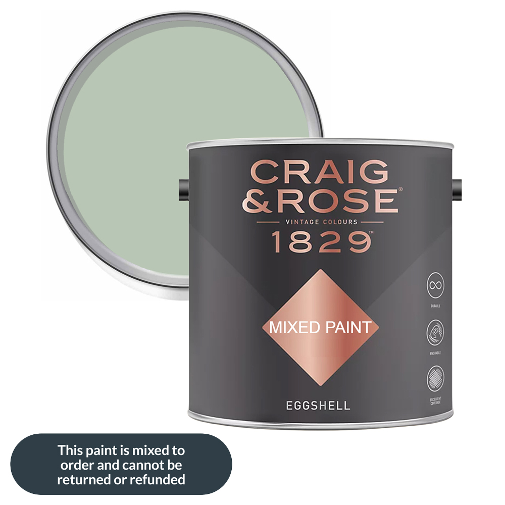 Craig & Rose 1829 Vintage Walls Wood and Metal Sung Blue Eggshell Paint 2.5L