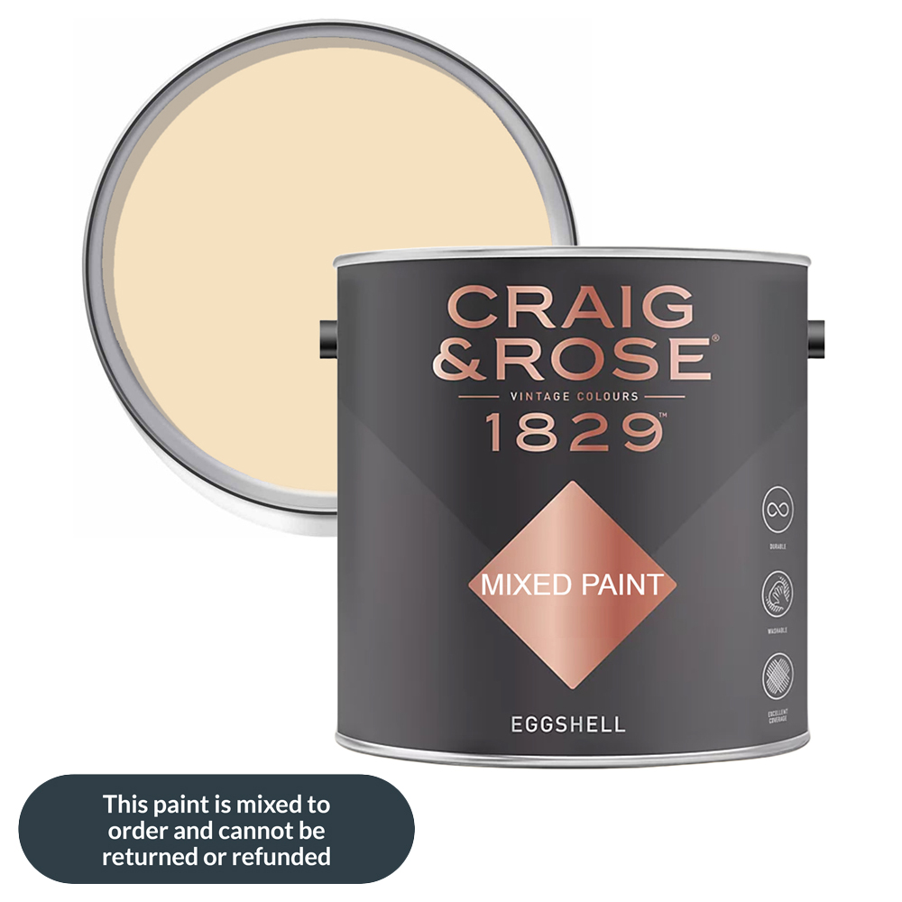 Craig & Rose 1829 Vintage Walls Wood and Metal Adam Cream Gloss Mixed Paint 2.5L