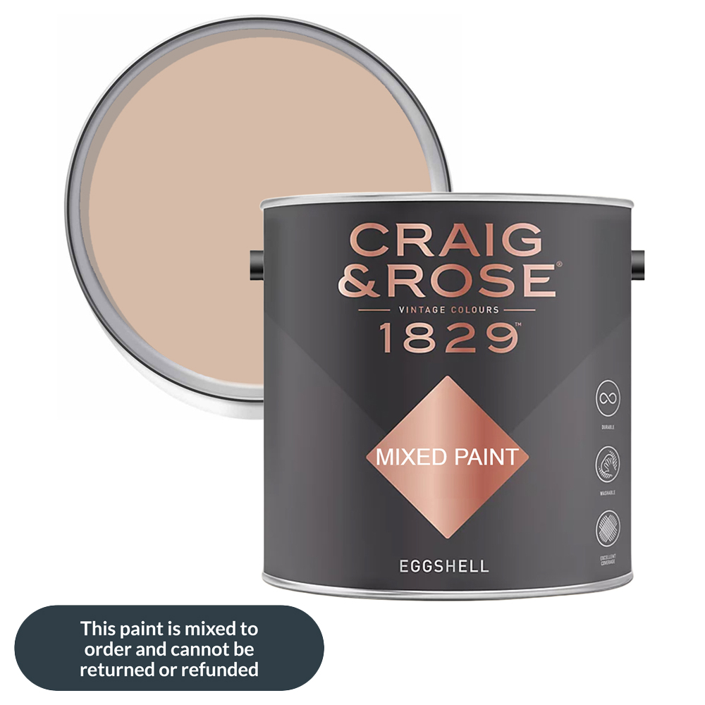 Craig & Rose 1829 Vintage Walls Wood and Metal Fresh Plaster Gloss Mixed Paint 2.5L