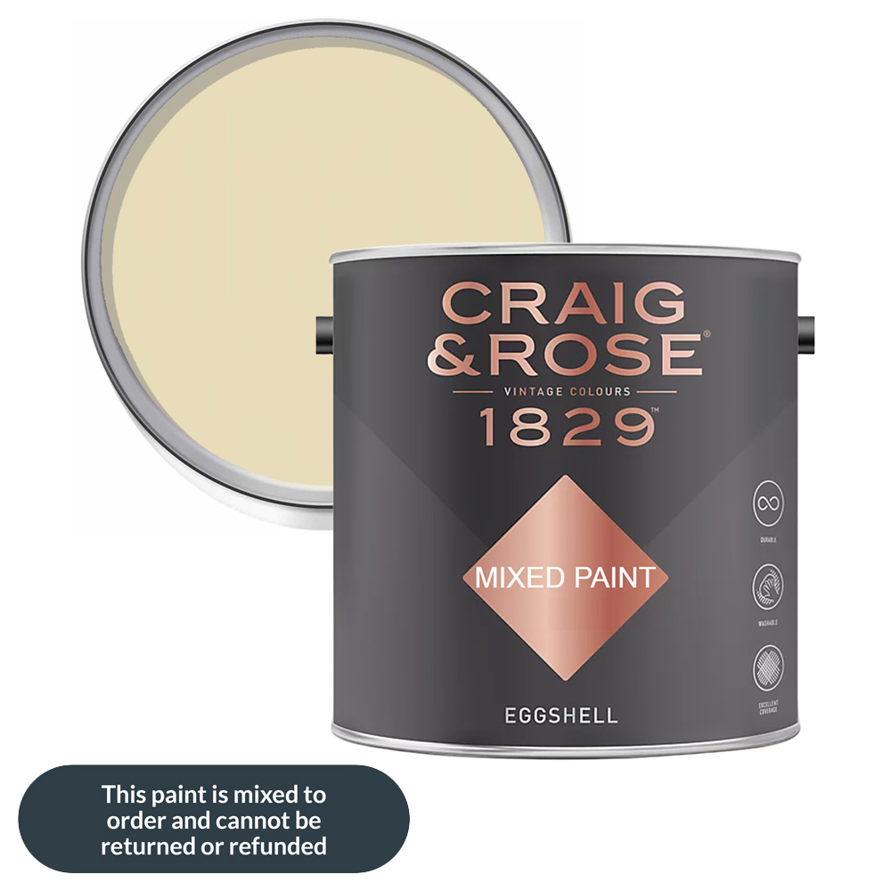 Craig & Rose 1829 Vintage Walls Wood and Metal Jasper Yellow Gloss Mixed Paint 2.5L