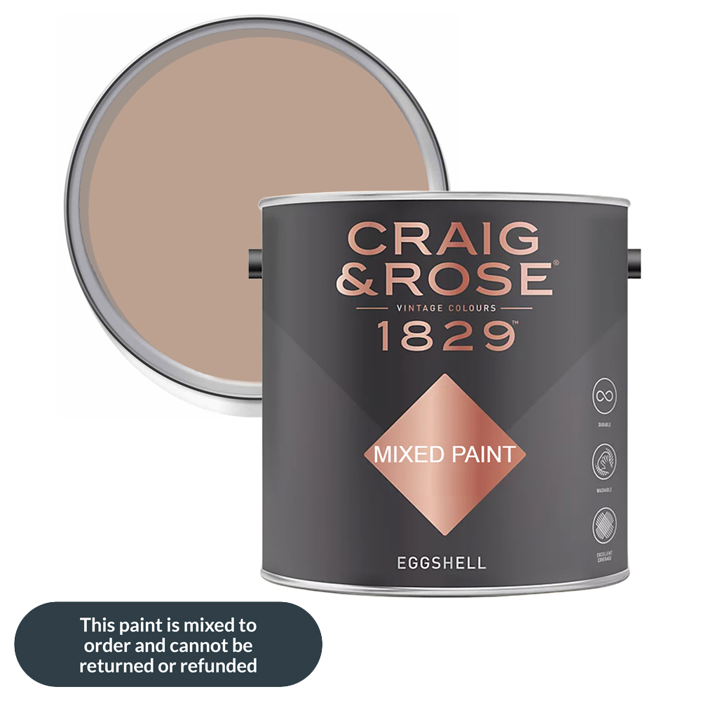 Craig & Rose 1829 Vintage Walls Wood and Metal Light Umber Gloss Mixed Paint 2.5L