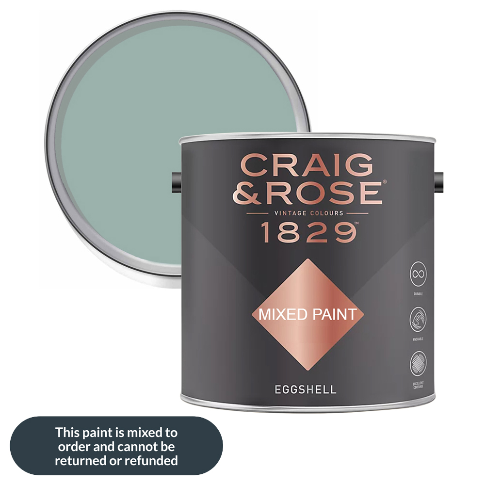 Craig & Rose 1829 Vintage Walls Wood and Metal Morris Blue Gloss Mixed Paint 2.5L