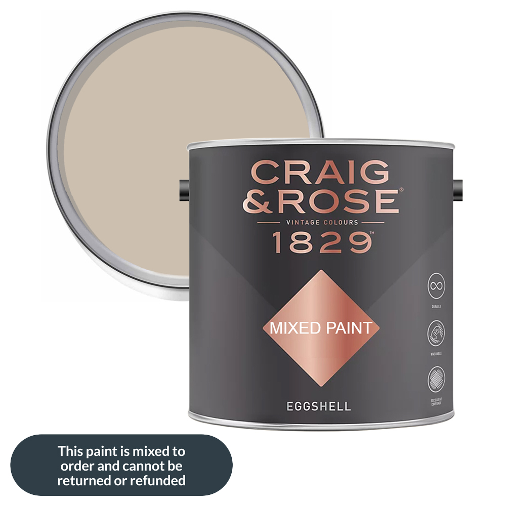Craig & Rose 1829 Vintage Walls Wood and Metal Pale Cashmere Gloss Mixed Paint 2.5L