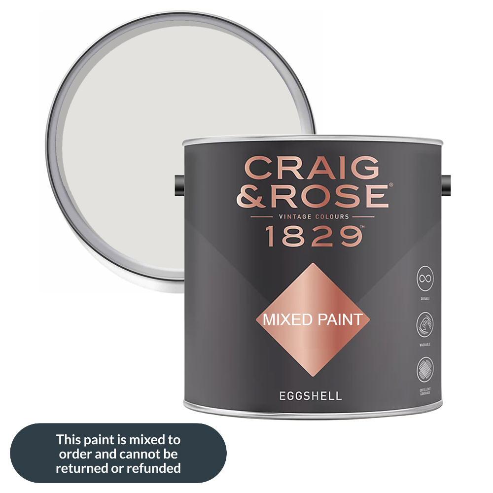Craig & Rose 1829 Vintage Walls Wood and Metal Pantry White Gloss Mixed Paint 2.5L