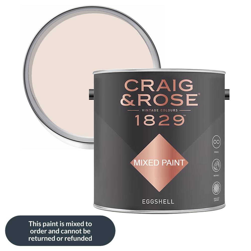 Craig & Rose 1829 Vintage Walls Wood and Metal Pearl White Gloss Mixed Paint 2.5L