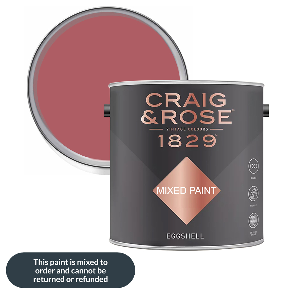 Craig & Rose 1829 Vintage Walls Wood and Metal Persian Rose Gloss Mixed Paint 2.5L