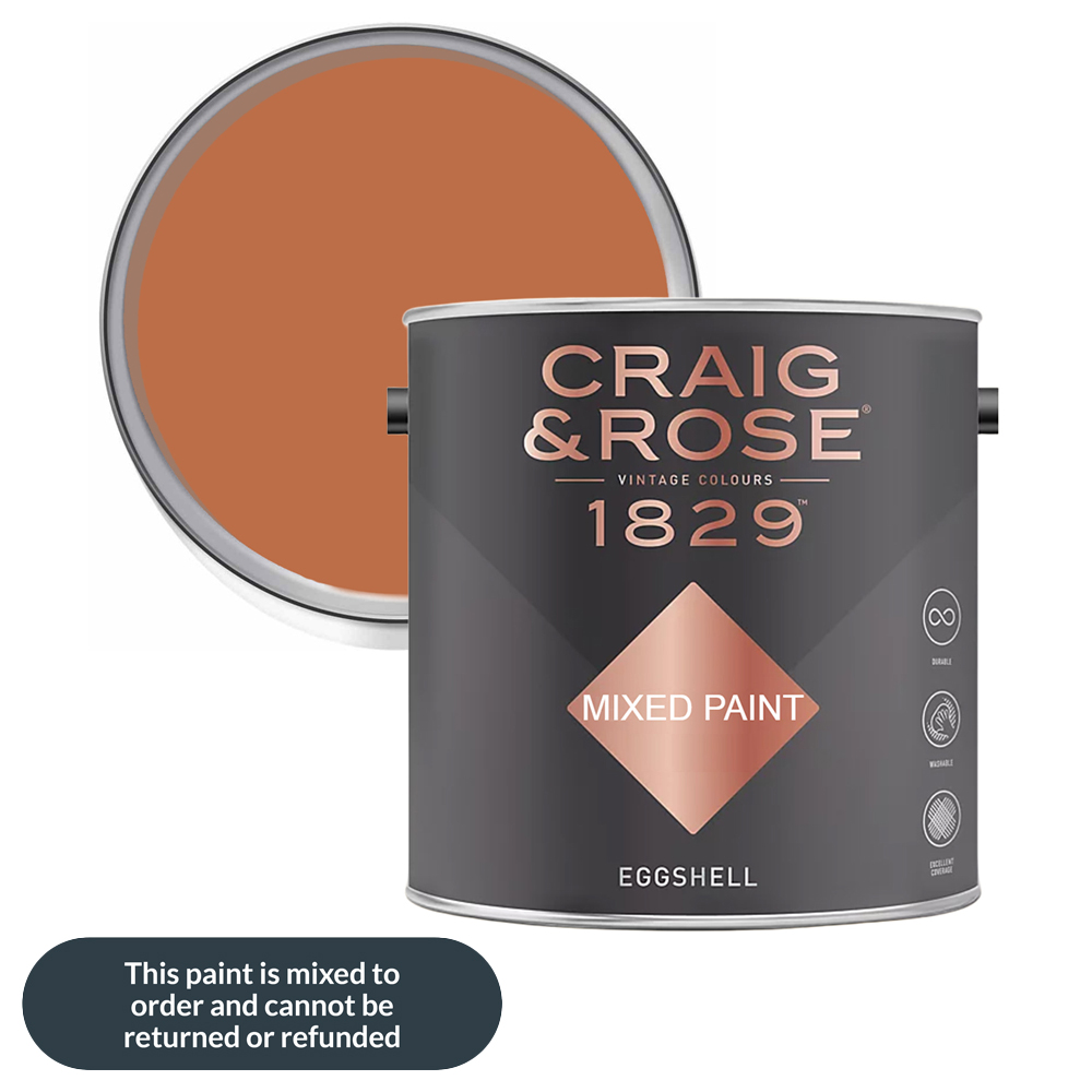 Craig & Rose 1829 Vintage Walls Wood and Metal Russet Gloss Mixed Paint 2.5L
