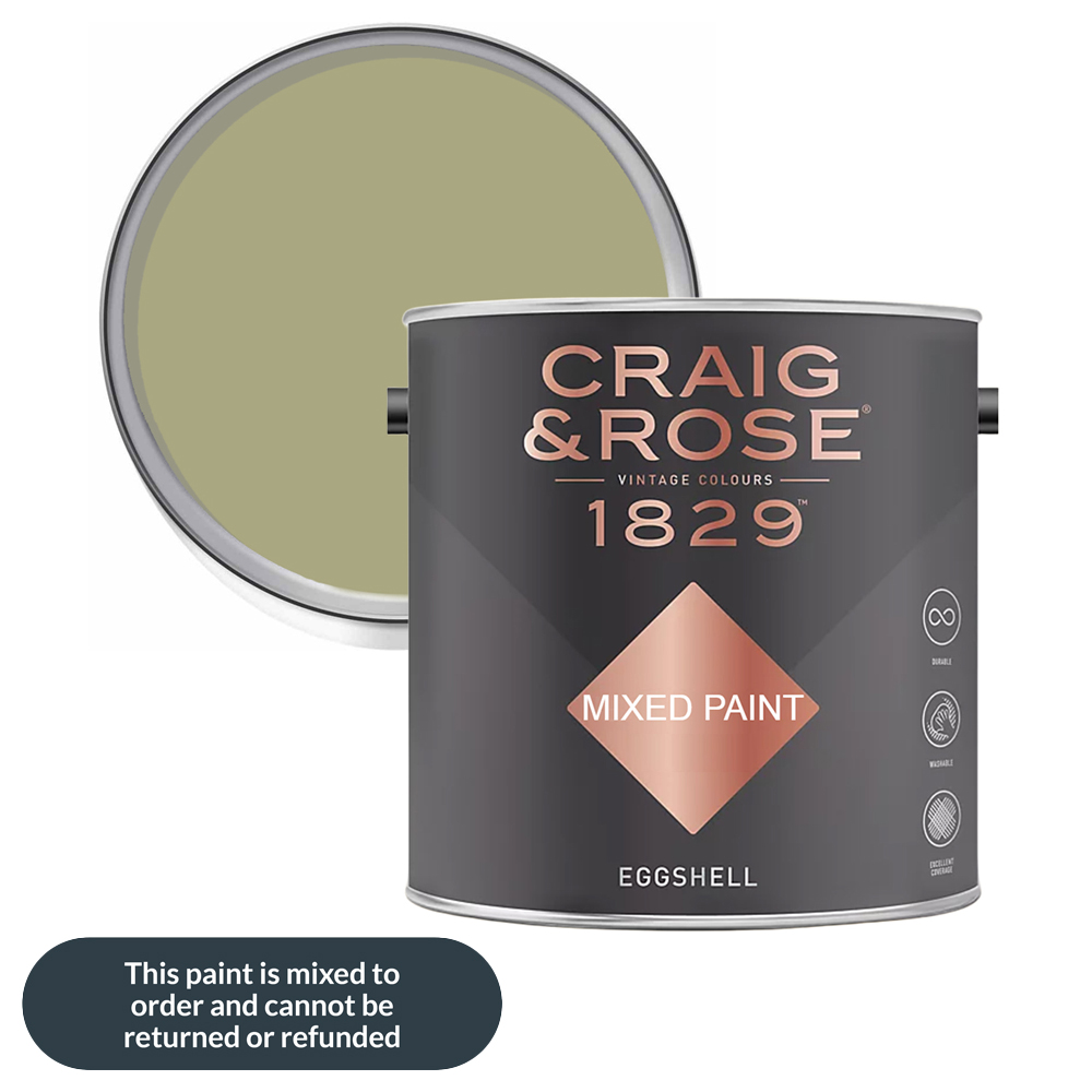 Craig & Rose 1829 Vintage Walls Wood and Metal Tapestry Green Gloss Mixed Paint 2.5L