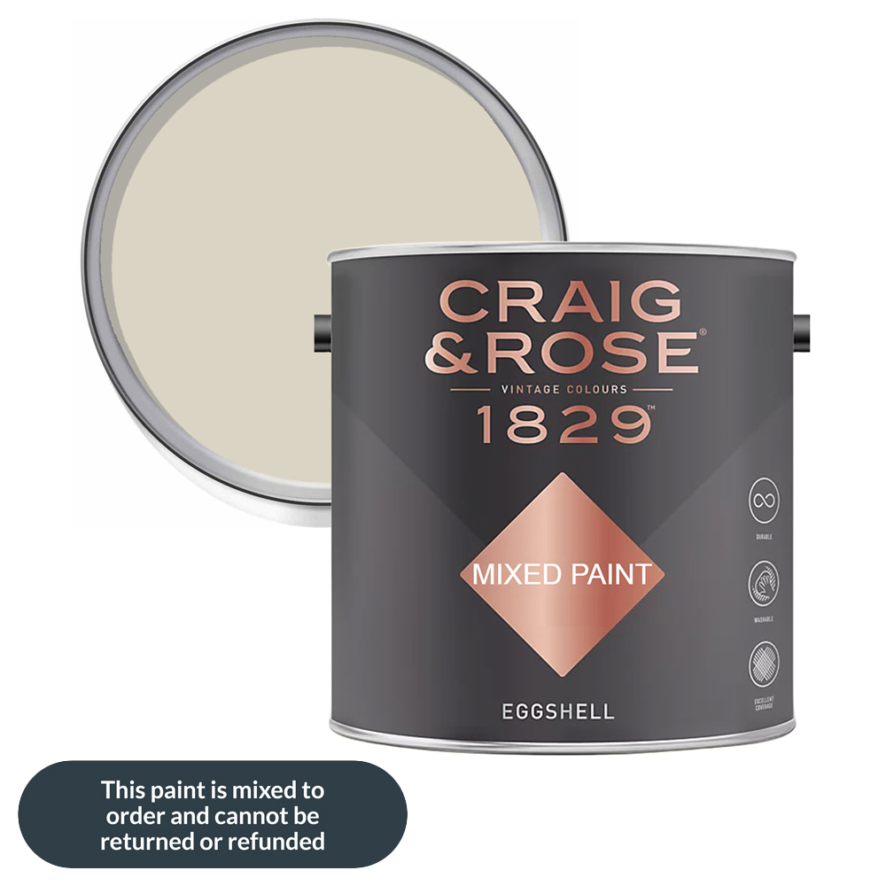 Craig & Rose 1829 Vintage Walls Wood and Metal Tintern Stone Gloss Mixed Paint 2.5L