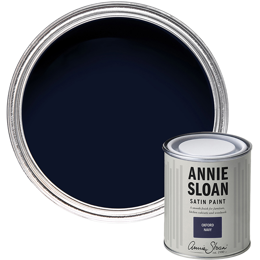 Annie Sloan Oxford Navy Wood and Metal Satin Paint 750ml