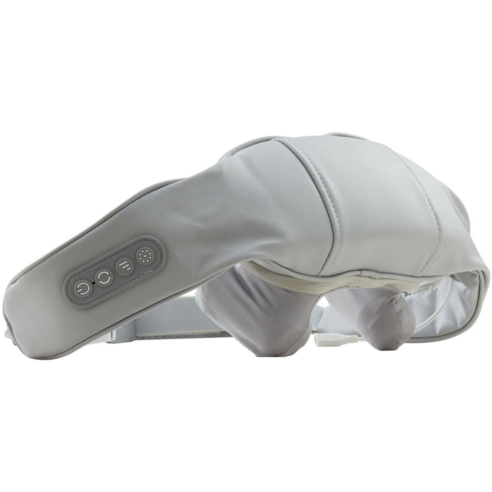 Living and Home Grey Electric Shiatsu Neck and Shoulder Massager with 6 Heads