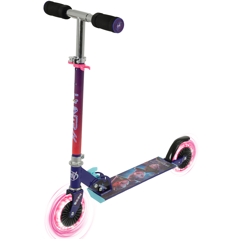 K-Pop Demon Hunters Takedown Kids Foldable Inline Scooter with Light Up Wheels