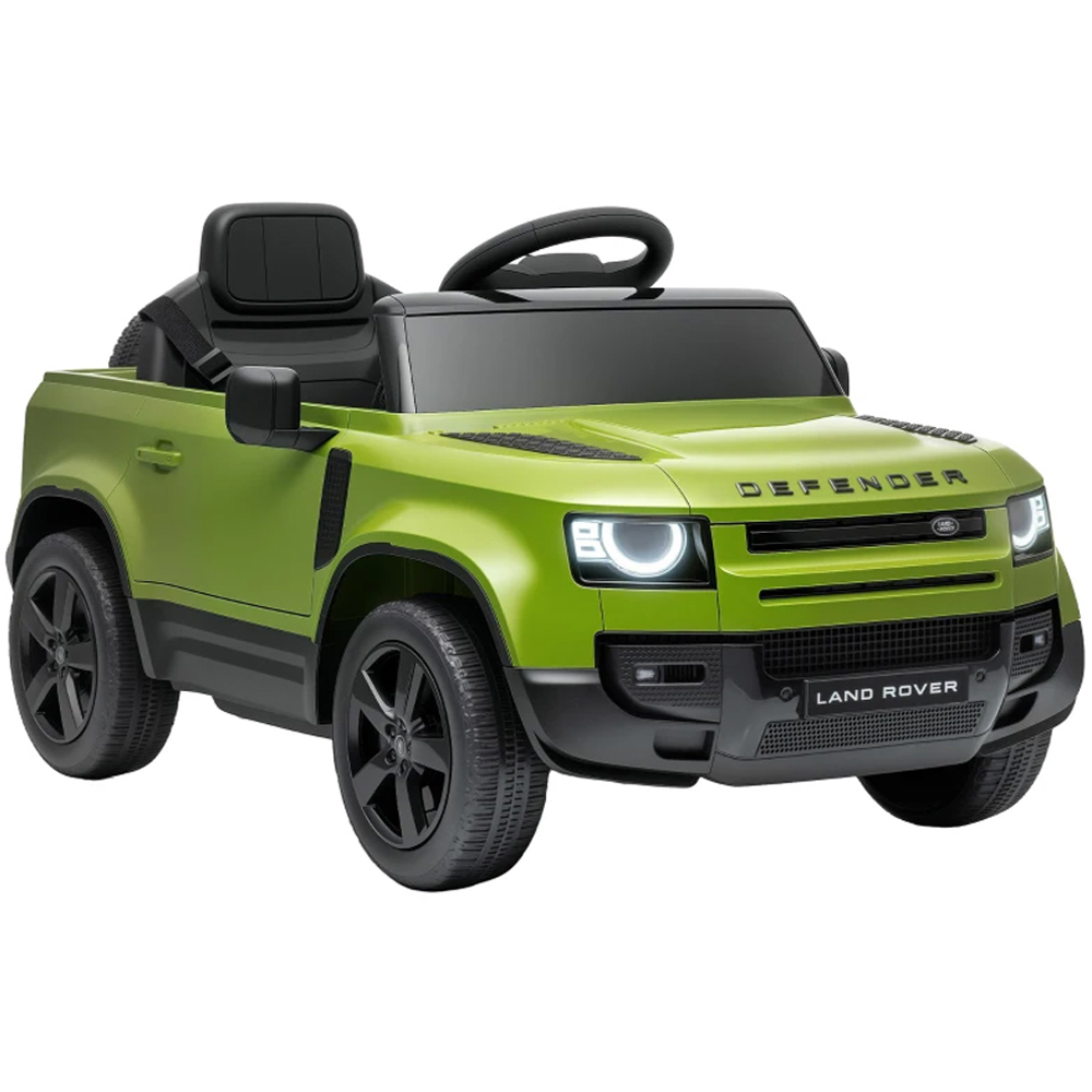 AIYAPLAY Kids Green Licensed Land Rover Defender Ride-On Electric Car with Remote Control 12V