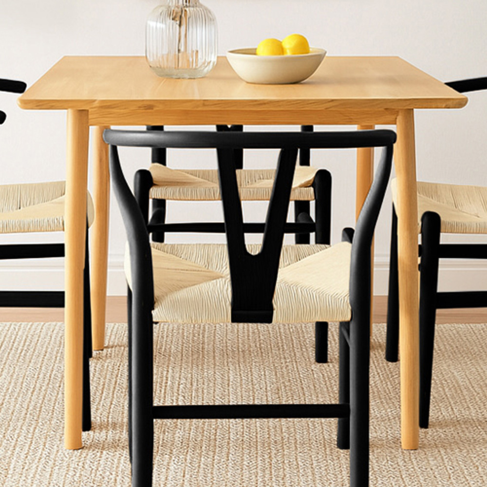 Nicholas Winter 4 Seater Wooden Square Dining Table Natural